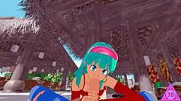 koikatsu bra c18 dragon ball fucks with blowjob, handjob, and cumshot uncensored