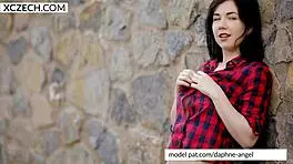 Young Czech Teen Reveals Perky Tits in Solo Tease