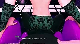 busty stripper gives private dance, sloppy bj, anal stretch 😈