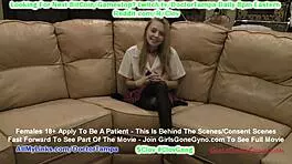 I felt so nervous during Ava Siren’s 1st gyno exam with Doctor Tampa