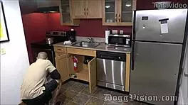 Cheating Wife Seduces Maintenance Man for Interracial Bareback Orgasm!