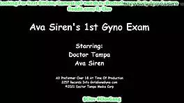 I felt so nervous during Ava Siren’s 1st gyno exam with Doctor Tampa