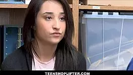 Cute Latina Teen 18+ Fucked By Boss For Shoplifting