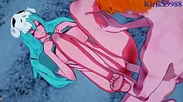 Nel Tu Nelliel And Tier Harribel And Ichigo Kurosaki Intense Sex - Bleach Hentai