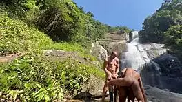 Amateur Latina Teen 18+ GETS POUNDED at Waterfall Outdoors