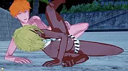 Nel Tu Nelliel And Tier Harribel And Ichigo Kurosaki Intense Sex - Bleach Hentai