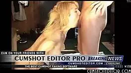 Blonde Teen 18+ Masters Deepthroat Skills on Homemade Webcam Show