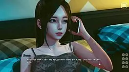 In this hentai, my bully becomes my lover in bikini kissing scene