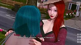 In this hentai, my bully becomes my lover in bikini kissing scene