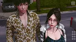 In this hentai, my bully becomes my lover in bikini kissing scene