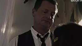 Brooklyn gray gives blowjob to father-in-law in taboo