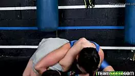 Hot oiled brunette teen craves hard dick