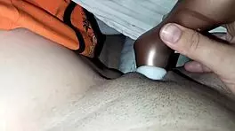 Teen prostitute rides hairy pussy to orgasm in homemade video.