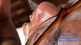 Couple Masturbates Together For Facial