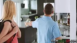 babysitter gets blowjob and plowed