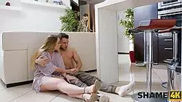 Shame4k big time dildo addict in the shop