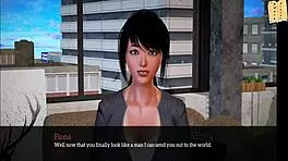 Anime redhead family explores homemade adventures in cartoon world