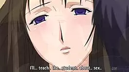 Hentai - busty step mom gives sex class to young step daughter