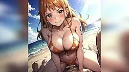 fucking tight pink pussy with massive cock in 3d