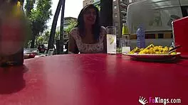 Latina Tourist Teen 18+ Recovers Cash with Quick Nerd Hookup