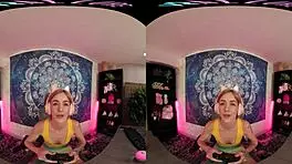 vrallure soothing morning with petite 18+ blonde playing with toys in pov voyeur style