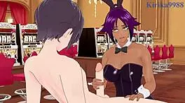 Rukia And Yoruichi Share Emotional Intense Sex In Bunny Outfits.