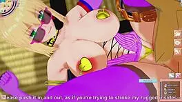 buttsex magic with saber in 3d hentai game