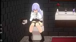 some fun on the sofa and toilet in doll room ep 2