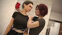 complete gameplay - westview academy part 5 with bukkake and big tits