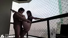 casada safadinha chupando pau grande e dando gostoso a bucetinha na varanda pra gozarem dentro sex in public places balneário camboriú