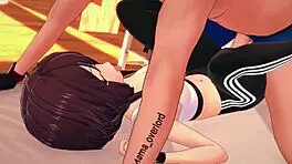 megumin wears sportswear to fuck in adult hentai 3d