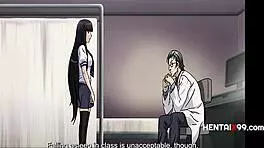 Yo, old teacher bangs naive lesbian students straight on Hentaix99