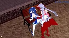 Tsubasa and Maria Intense Lesbian Futanari Sex