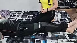 our stepfather caught us fucking with huge cocks and big asses