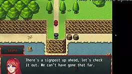 Seduce the hot redhead in harem game?