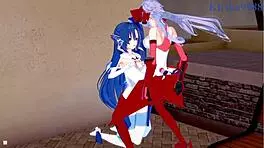 Tsubasa and Maria Intense Lesbian Futanari Sex