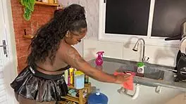 Maid Fucks Boss For Raise