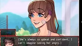 Seduce the hot redhead in harem game?