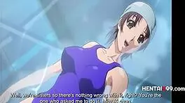 Yo, old teacher bangs naive lesbian students straight on Hentaix99