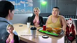 Apocalust 5 - milf flashing big tits under skirt in cartoon