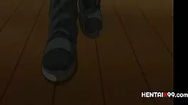 this guy turned a lesbian straight, and now she's joining him to take on the others in this anime scene