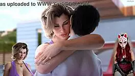 Apocalust 5 - milf flashing big tits under skirt in cartoon