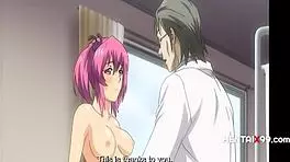 this guy turned a lesbian straight, and now she's joining him to take on the others in this anime scene