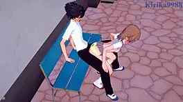 Mikoto Misaka, Kuroko Shirai, Kazari Uiharu, and Toma Kamijo in intense 3D hentai sex