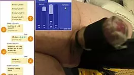 Strangers Jerk Exposed Cam Guy to Four Explosive Climaxes