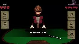 Curvy teen in 3D anime X roulette lies on table for monster cock fucking and squirting