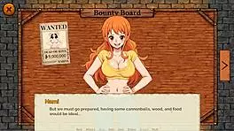 Lusty Buccaneers Parody Hentai Game Ep 1 Nami Exposes Naked Body at Night