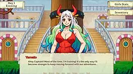 Lusty Buccaneers Parody Hentai Game Ep 1 Nami Exposes Naked Body at Night