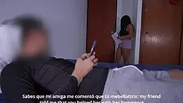 College Friend Bends Over for Doggystyle Riding and Pussy Fucking After Homework Help