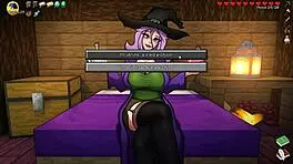Witch Tests Potion for Giant Cock Growth!